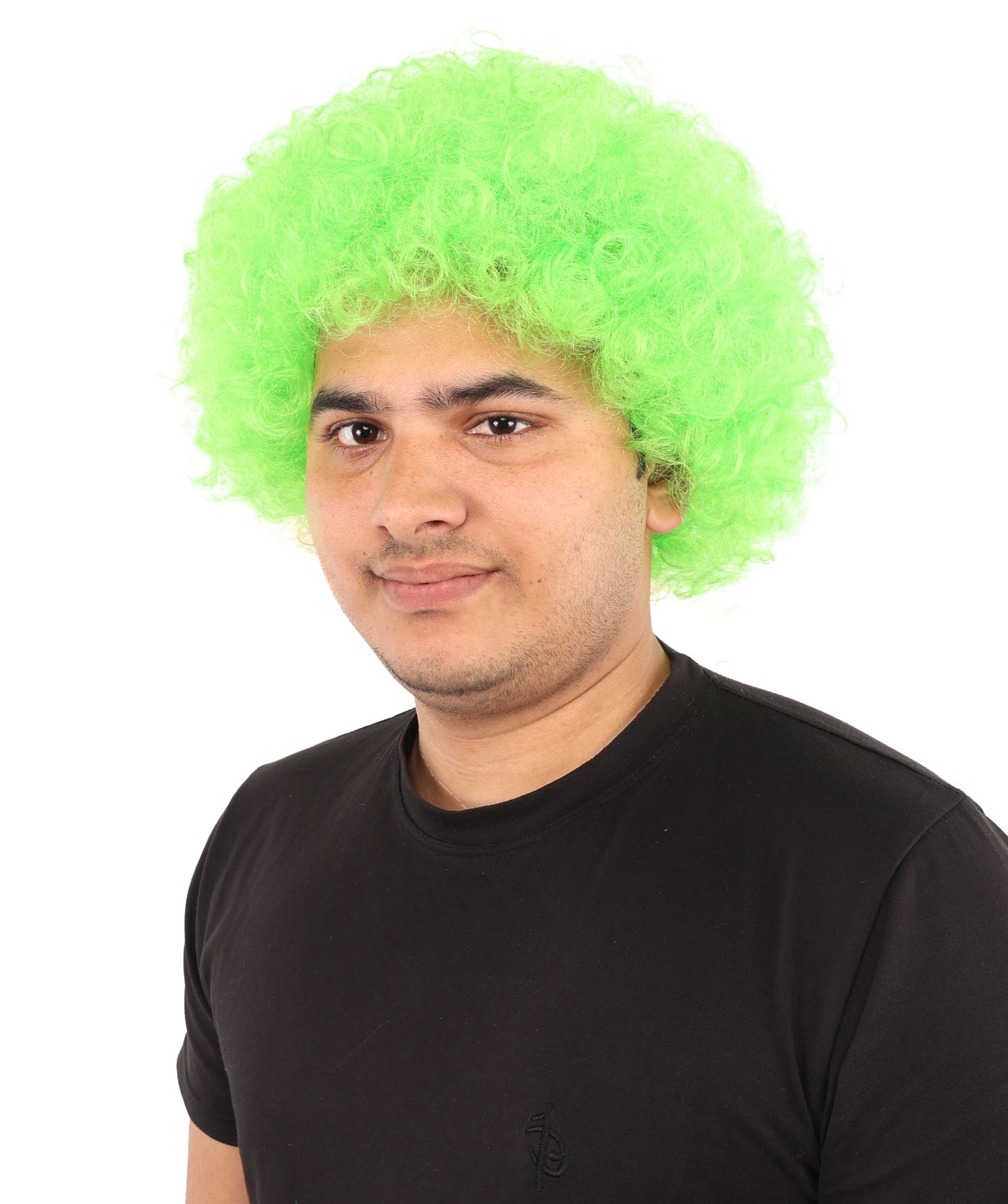 HPO Men's Afro Style Clown Wig with Standard Cap  | Flame-Retardant Synthetic Fiber | Ideal for Parties, Cosplay, and Themed Events