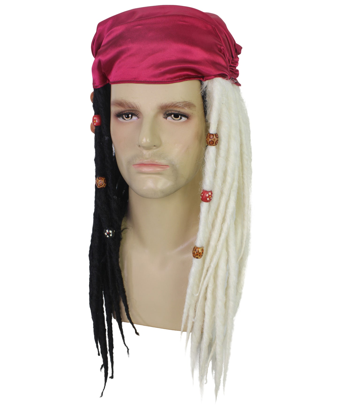 Buccaneer Braided Mens Wig | Fancy Halloween Wig | Premium Breathable Capless Cap