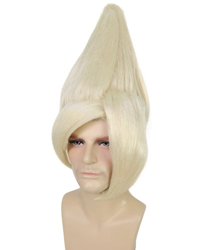 HPO Adult Men's Tv Musical Movie Troll Spiked Wig | Multicolor Options | Flame-retardant Synthetic Fiber