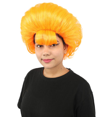 Women's Voluminous Retro Wig | Multiple Color Options, create of synthetic fiber, teased curly volume, breathable capless cap | Party, Halloween, theater, drag, performance, costume events