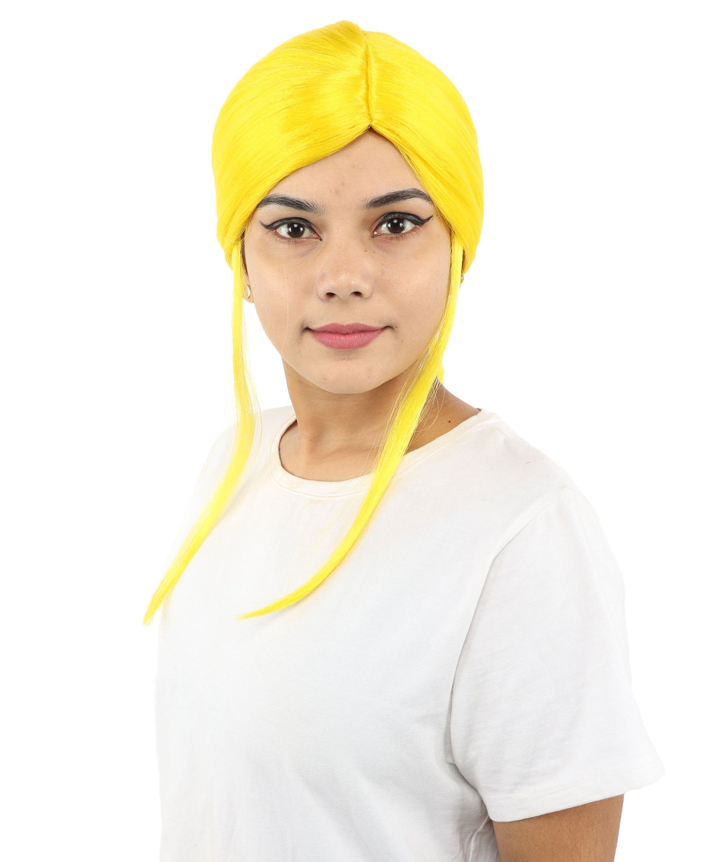 HPO Women’s Margo Gru-Inspired Long-Length Brown Wig | 17 Inch Hairpiece Halloween, Cosplay, and Themed Parties | Natural-Looking Synthetic hair with Capless Cap