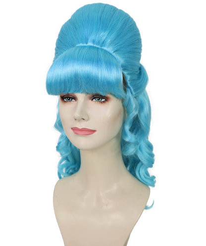 HPO Women's Class 60's Brown Half Updo Wig with Ponytail | Halloween  Wig | Flame-retardant Synthetic Fiber