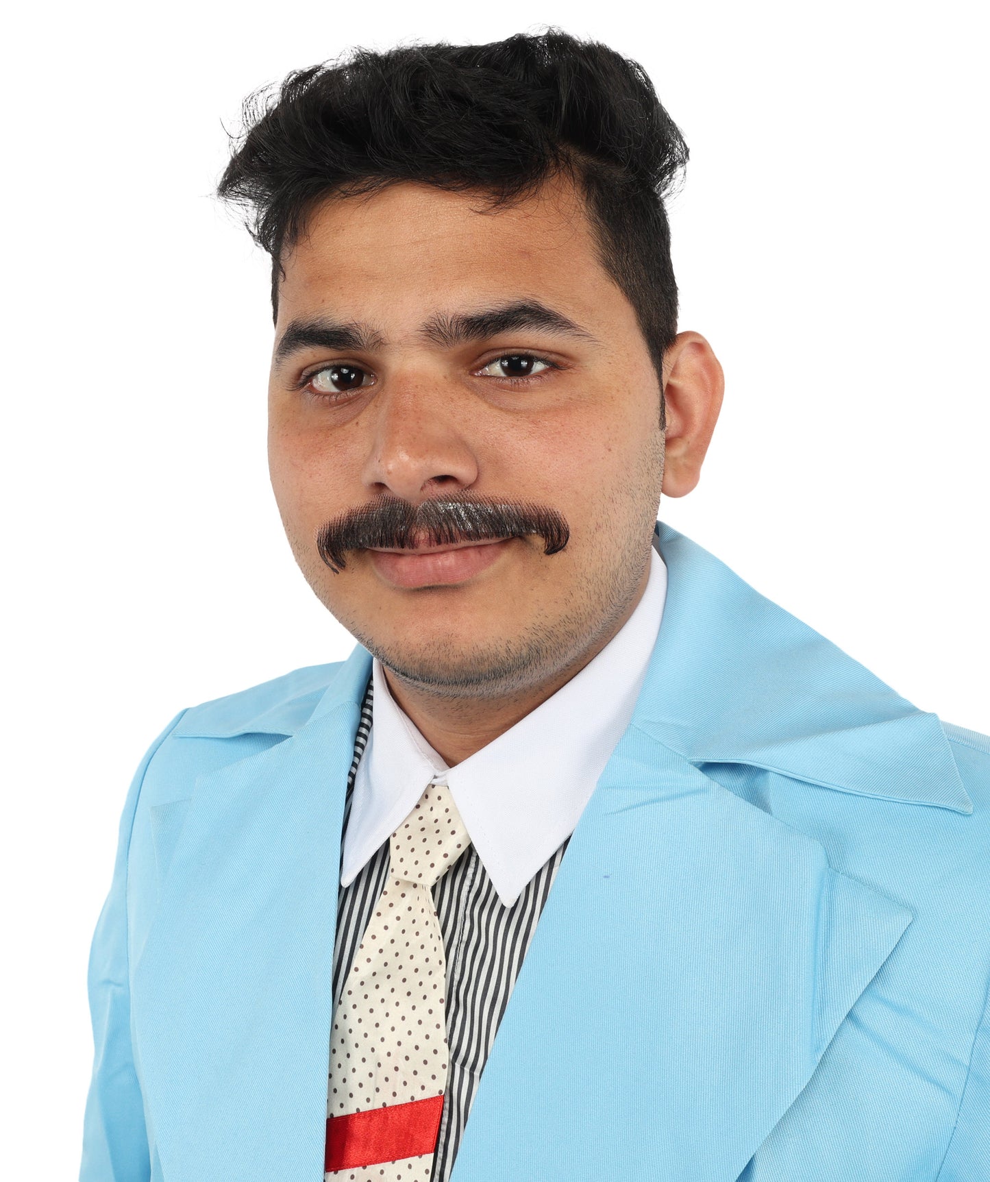 Men's Natural Human Hair Mustache | Facial Hair Multiple Colors Option | HPO