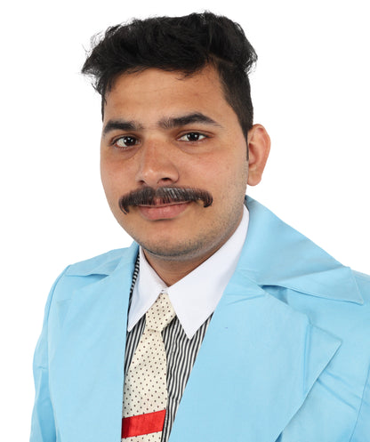 Men's Natural Human Hair Mustache | Facial Hair Multiple Colors Option | HPO
