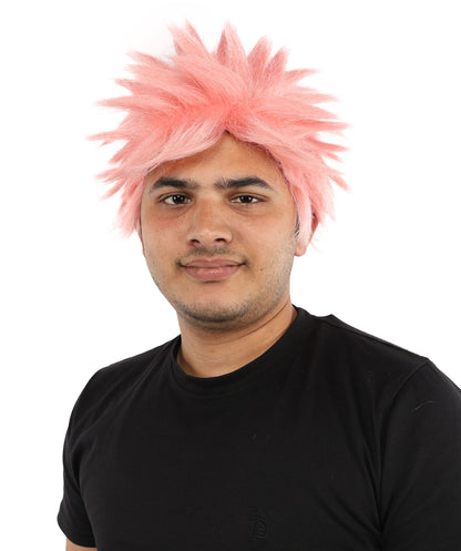 HPO Adult Men's Japanese Superhero Manga Spiky Wig |  Multi Color Options
