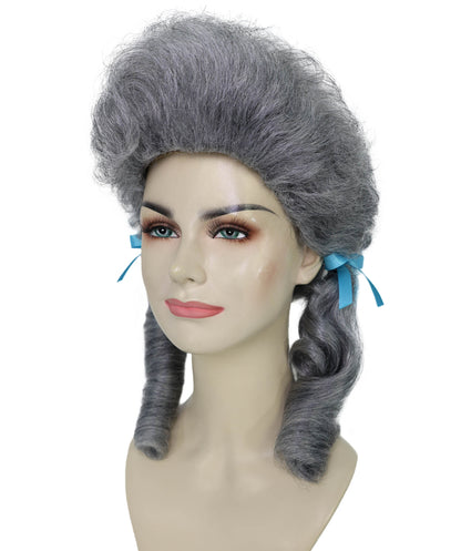 HPO Women’s Classic Elly May Clamped Multiple Wig With Two Blue Hair Ribbons