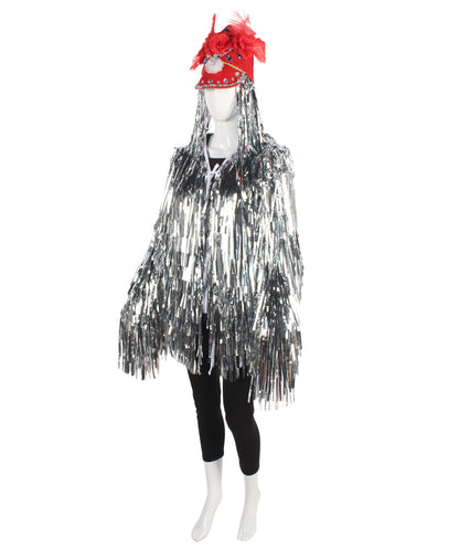 Silver DJ Tinsel Costume