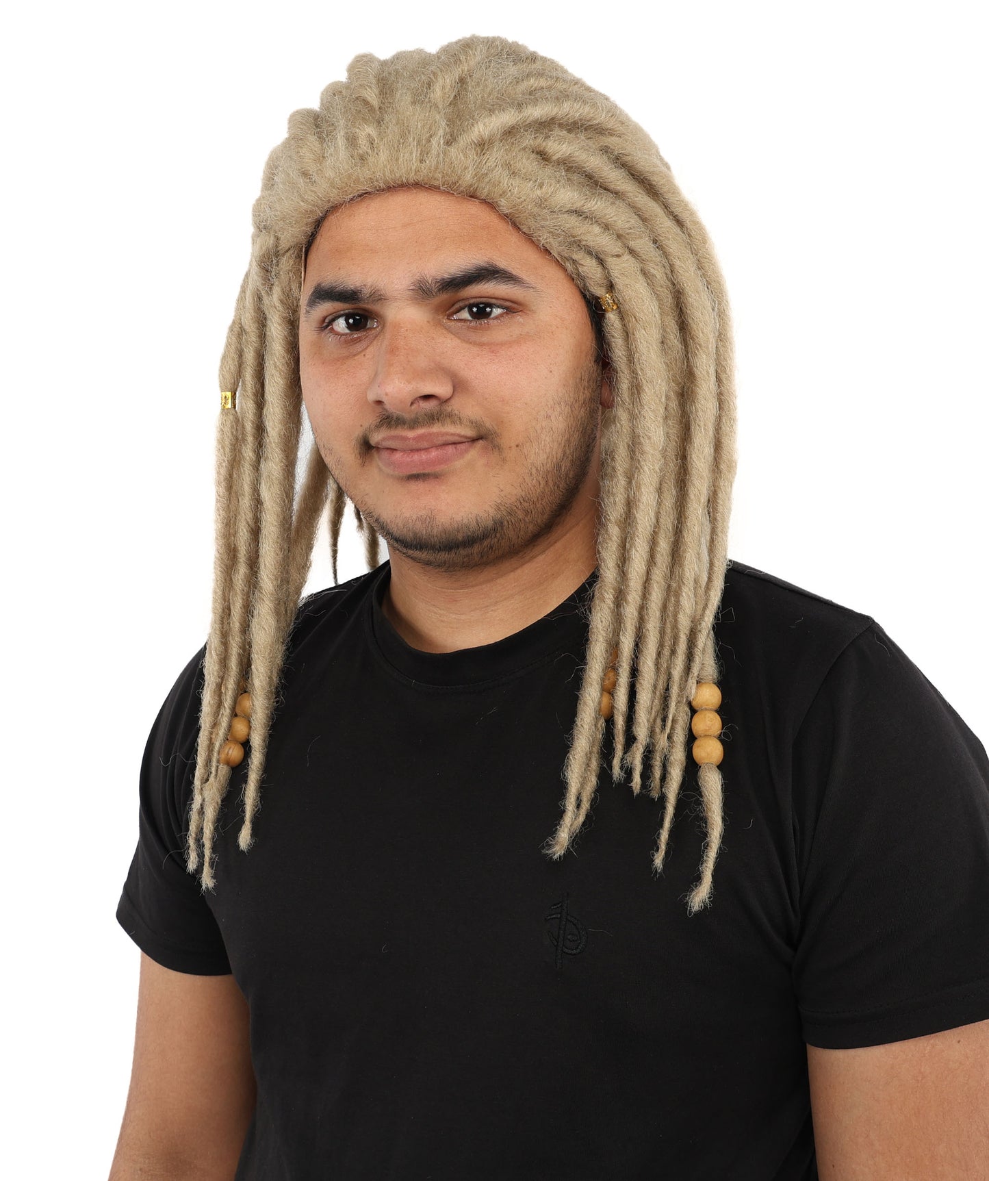 HPO Men’s Blonde Dreadlock Wig | Ideal for Cosplay, Halloween and Themed Parties | 22 Inch Realistic Texture, Adjustable Cap, and Comfortable Fit