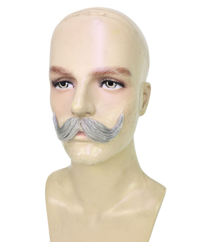 HPO Adult Men HANDLEBAR Tash – Multiple  Handlebar Mustache, Self-Adhesive Lightweight Synthetic Fiber Perfect for Cosplay and Themed Events