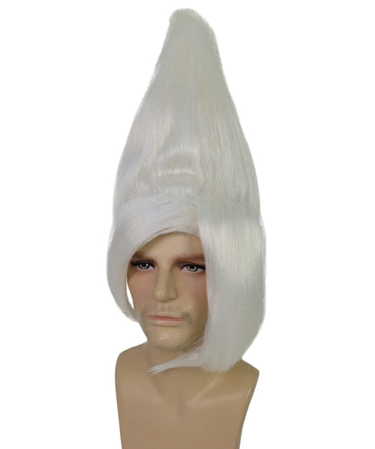 HPO Adult Men's Tv Musical Movie Troll Spiked Wig | Multicolor Options | Flame-retardant Synthetic Fiber