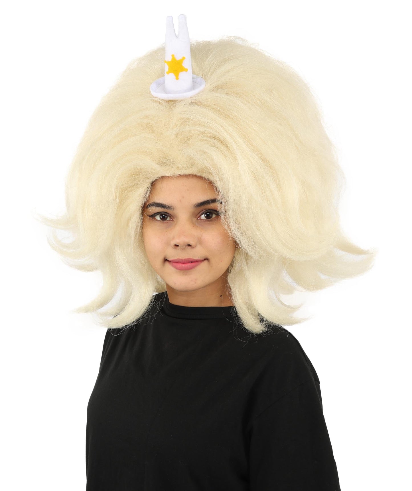 HPO Adult Women's Long Red Bob Wig | Straight Shoulder-Length Black Hair with Blunt Bangs, Included Accessory Set & Breathable Cap | Halloween, Anime Roleplay, Costume Party & Daily Wear