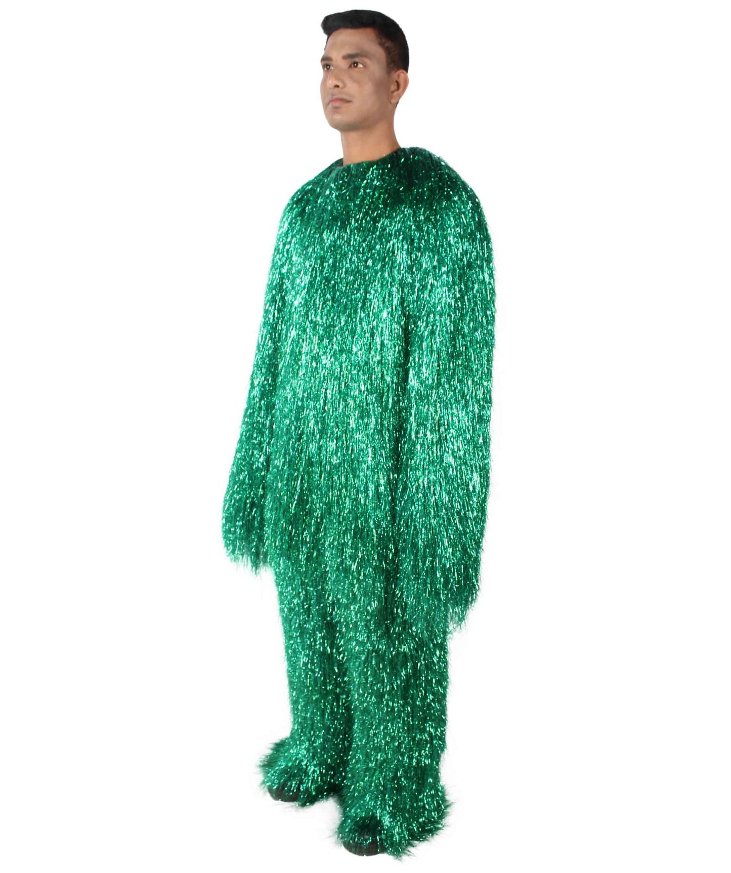 HPO Hairy Unisex Ape Mask and Bodysuit Costume Tinsel  | Multiple Colors