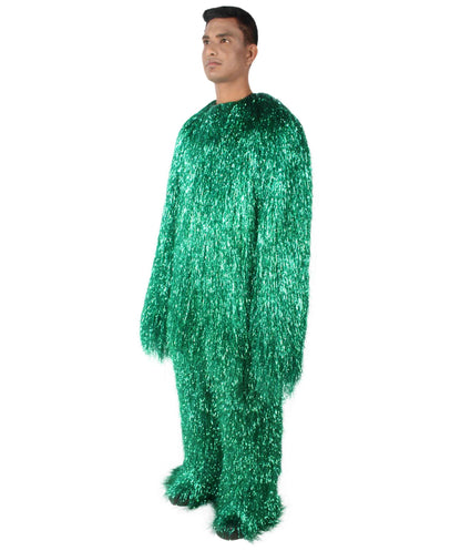 HPO Hairy Unisex Ape Mask and Bodysuit Costume Tinsel  | Multiple Colors