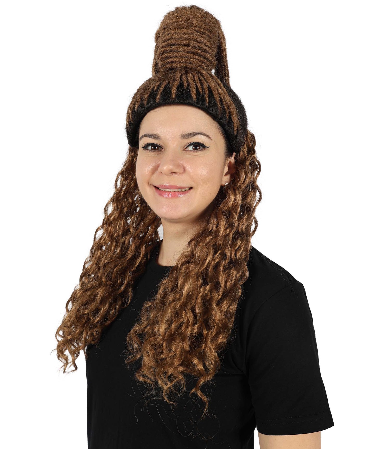 HPO Women Chloe Bailey Braid Wig–Premium Dark Brown Wig for Cosplay, Performances and Everyday Style, Premium Breathable Capless Cap