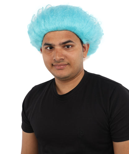 HPO Men's Wild Rocker Wig | Multicolor Options | Voluminous Frizzy Heavy Metal Hair, Two Tone Gradient & Breathable Cap | Halloween, Rock Troll Roleplay, 80s Costume, Theater & Concert Events