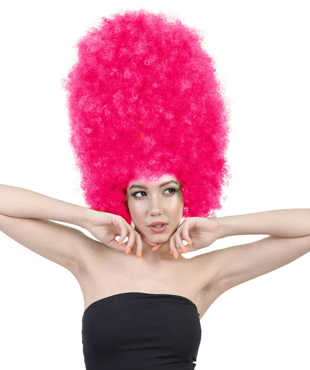 Super Sized Jumbo Afro Wig  Multiple Color | Halloween Party Online |  Flame Retardant Synthetic Fiber