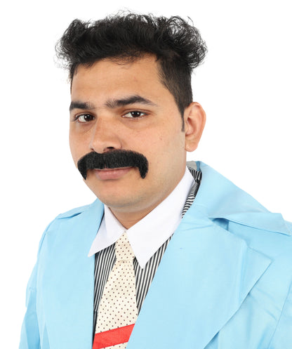 HPO Men's Synthetic Hair Fake Mustache Fancy Facial Hair