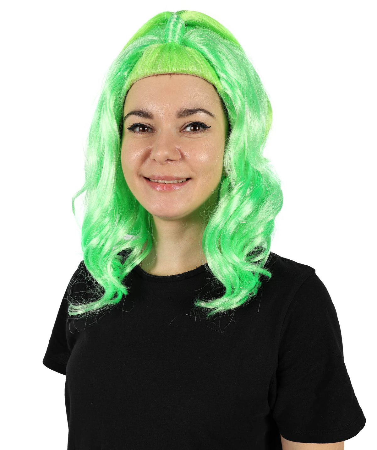 HPO Women Styled Wavy Multiple Wig – Pre-Styled and Ready to Ship for Halloween Costume Parties – Synthetic Fibers Hair, Comfortable Fit and Perfect for Instant Character Transformations!