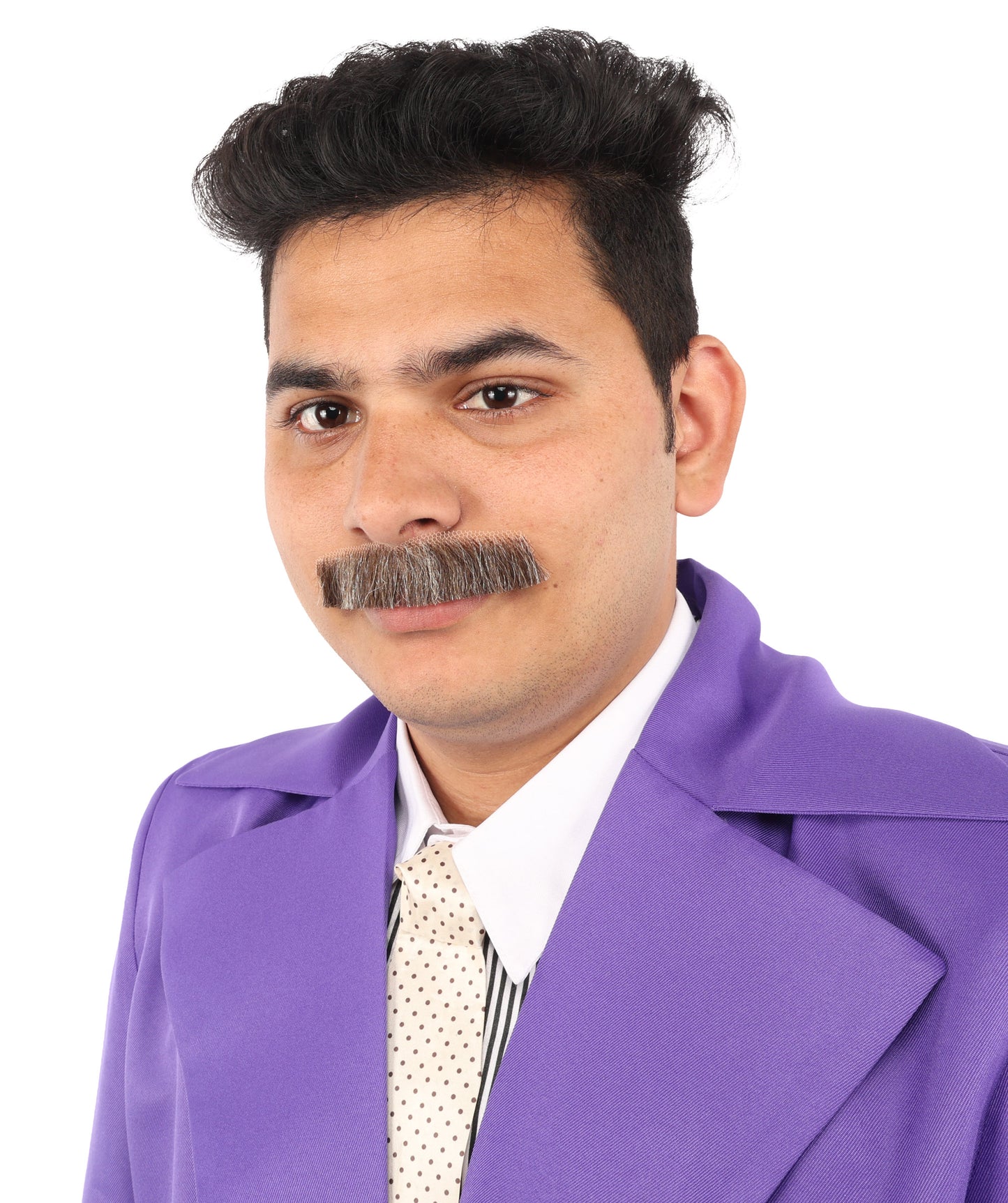 Men Moustache Human Hair  | Facial Hair Multiple Colours Option | HPO