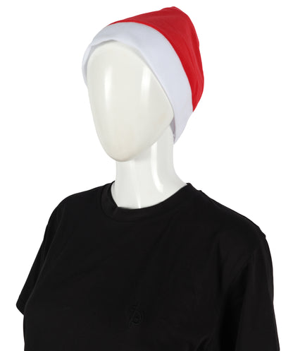 HPO Unisex Classic Velvet Christmas Santa Hat | Soft Red and White Festive Holiday Hat | Ideal for Holiday fun
