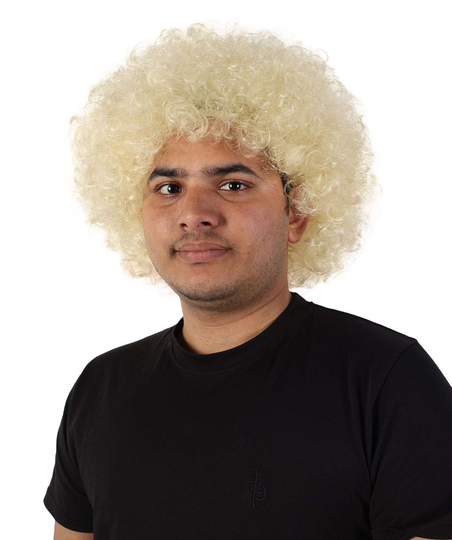 HPO Men's Multi-Color Options Curly Clown Wig | Flame-Retardant Synthetic Fiber and Standard Cap | Ideal for Parties, Cosplay, and Themed Events