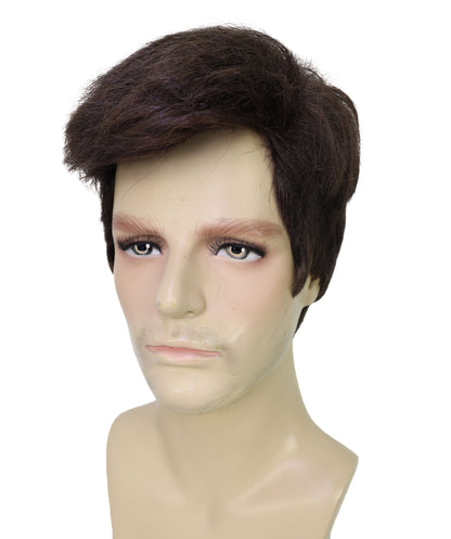 HPO Adult LL Instant Kit T-Shirt & LL Wig Combo Blue and Brown | Costume Kit for Cosplay Stage, Tournaments & Halloween | Comfortable Synthetic Materials