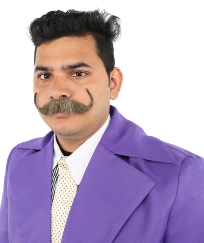Men's Watson Synthetic Hair Moustache | Facial Hair Multiple Colour Options | HPO