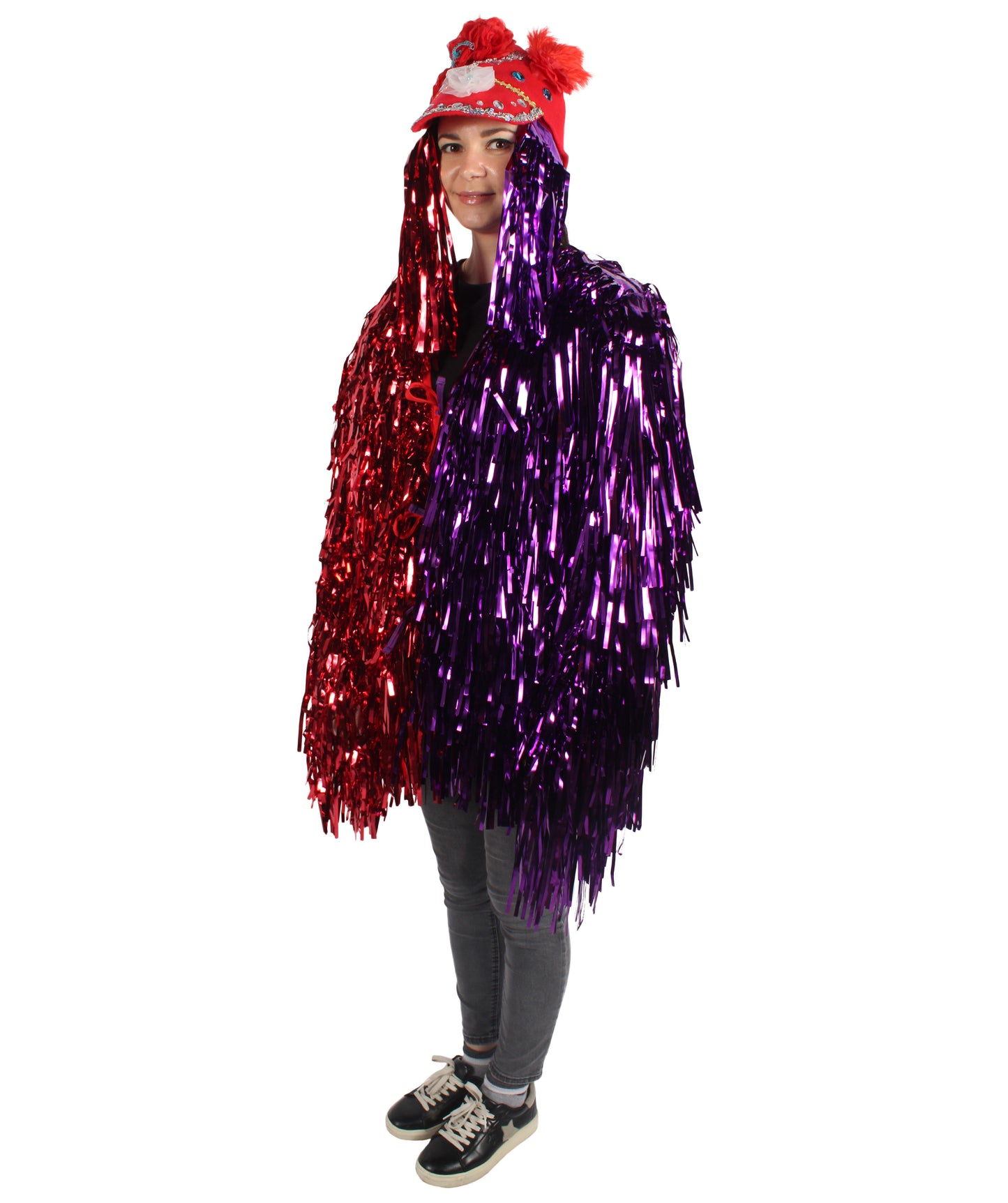 Adult Unisex DJ Tinsel Costume| Multiple Color Options