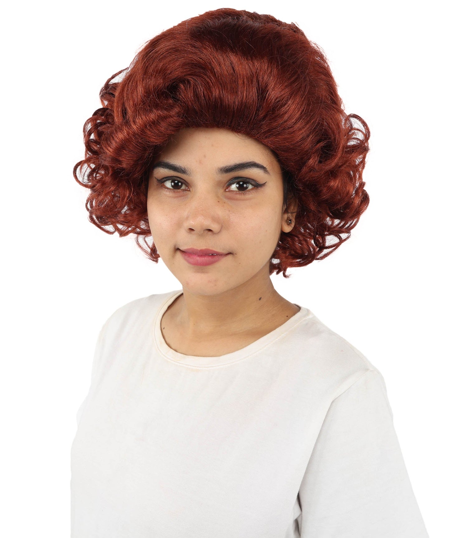 HPO Adult Women's Dame Edna Everage Wigs | Multiple Color Options | Drag Queen-Inspired Colorful Synthetic Hair for Parties, Stage Events | Breathable Capless Design