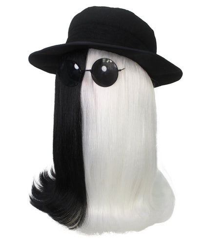 Black & White Straight Creature Wig