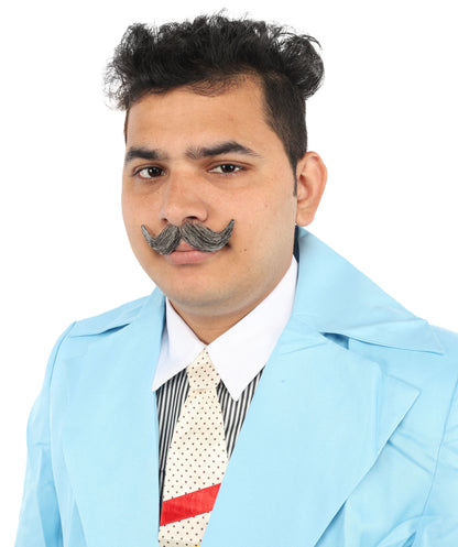 Men's Small Imperial Synthetic Hair Mustache | Multiple Color Options | HPO