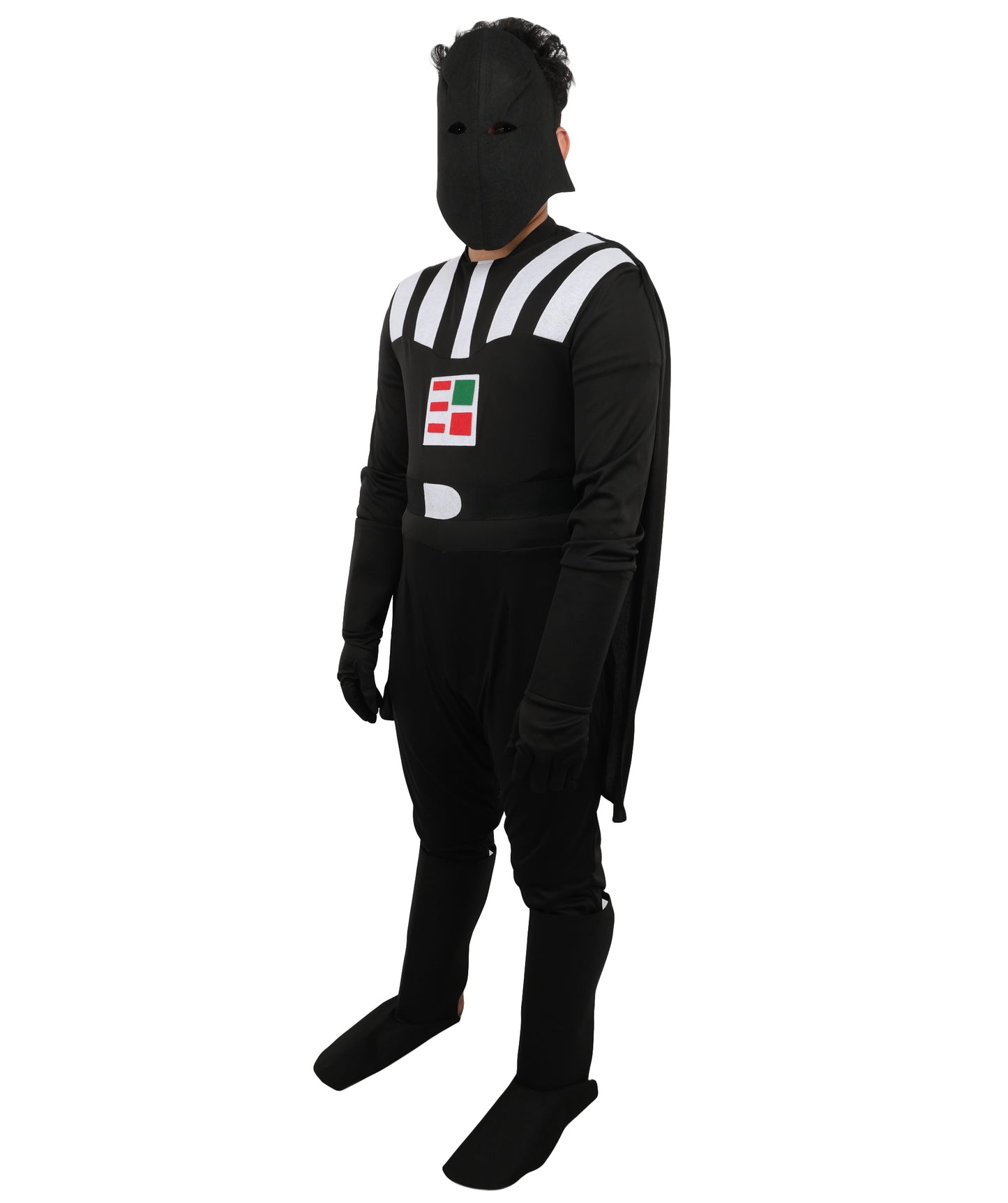 HPO Men's Youth Deluxe Black Evil Costume With Mask | Premium Tv Admired Outfit