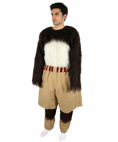 HPO Adult Furry Animated Character Multiple Panda Costume, Bundle & Mask Perfect for Halloween, Flame-retardant Synthetic Fabric