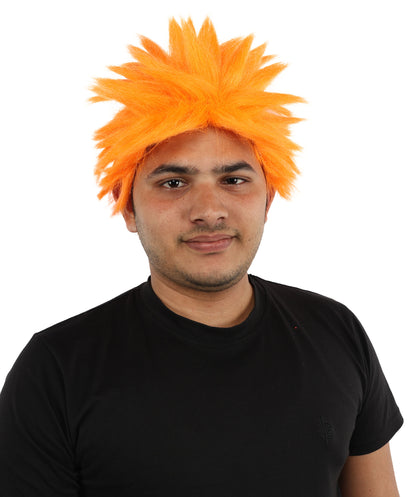 HPO Adult Men's Japanese Superhero Manga Spiky Wig |  Multi Color Options