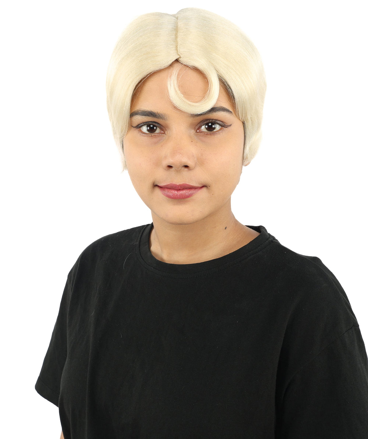 HPO Adult Women’s 10-Inch Short Wig | Multiple Color Options | Celebrity Hairpiece for Costume, Cosplay, and Themed Parties | Sleek and Modern Hairpiece for Versatile Looks