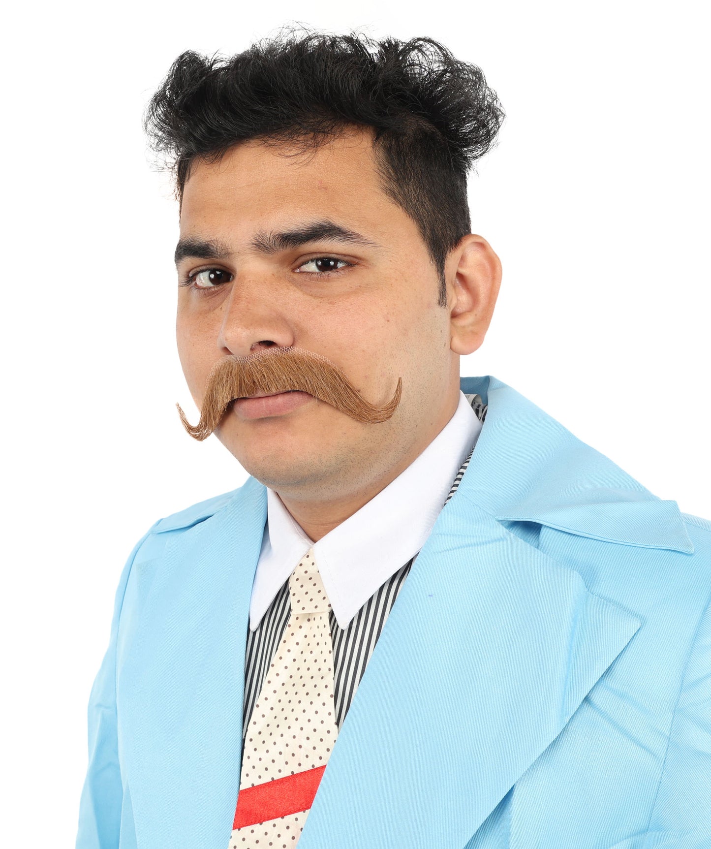 HPO Men's Watson Fake Human Facial Hair Mustache
