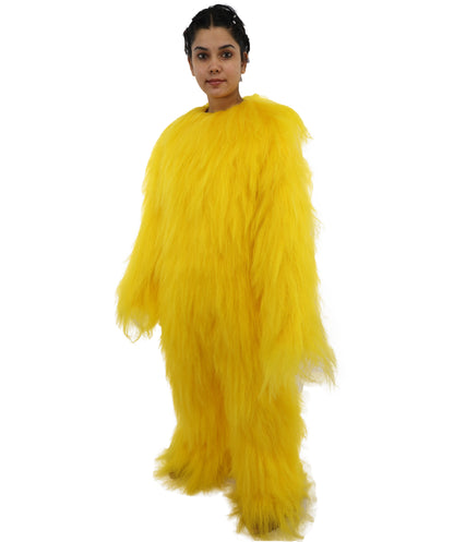 HPO Teen Extreme Hairy Person Costume Bundle & Mask Set - Full-Body Hair Suit Extra-Long Costume Wig for Halloween, Cosplay & Parties - Multiple Color Options