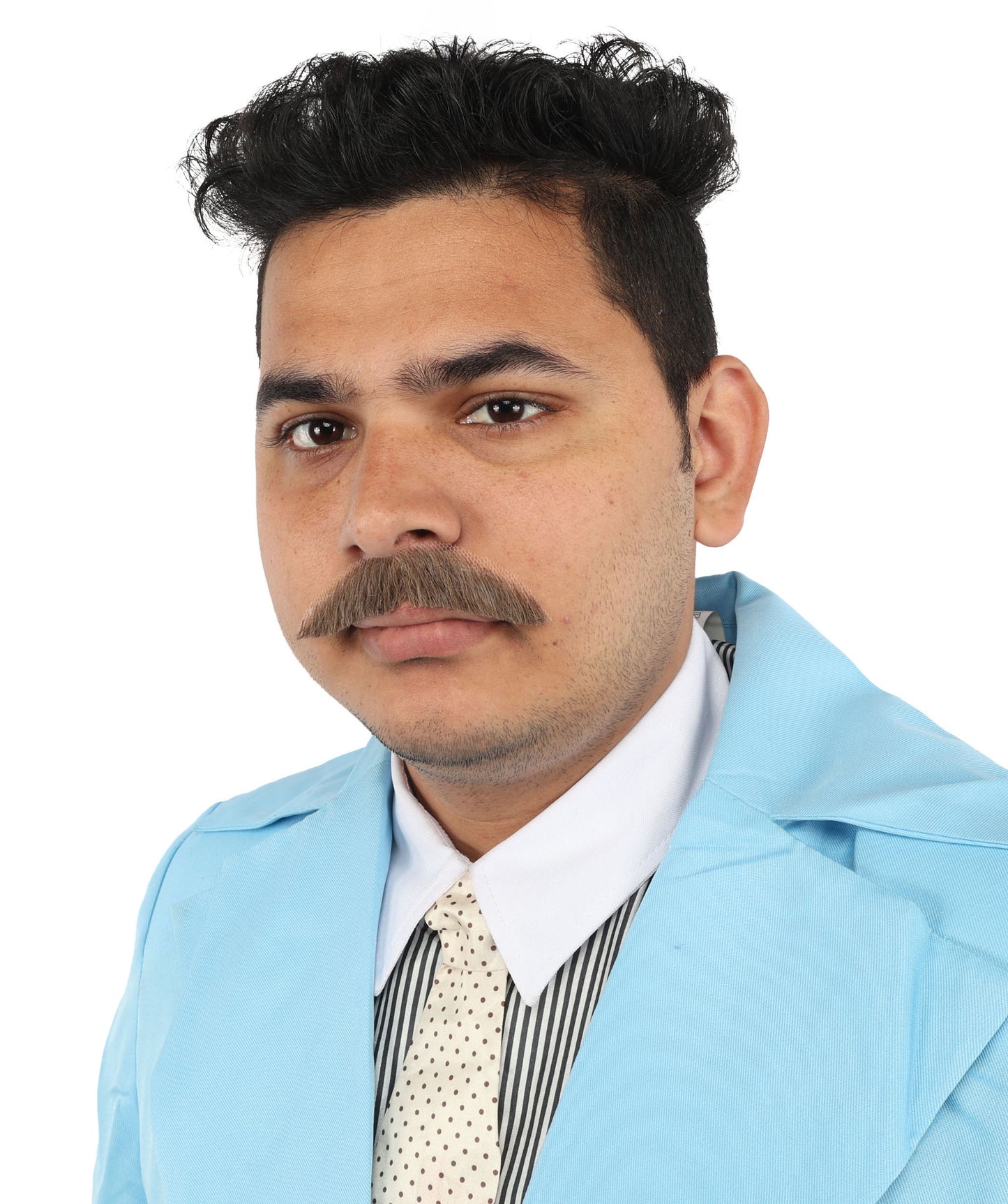 Men's Human Hair Moustache | Facial Hair Multiple Colours Option | HPO
