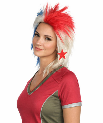 Panama Flag Sports, 80's Mullet Wig | Premium Breathable Capless Cap