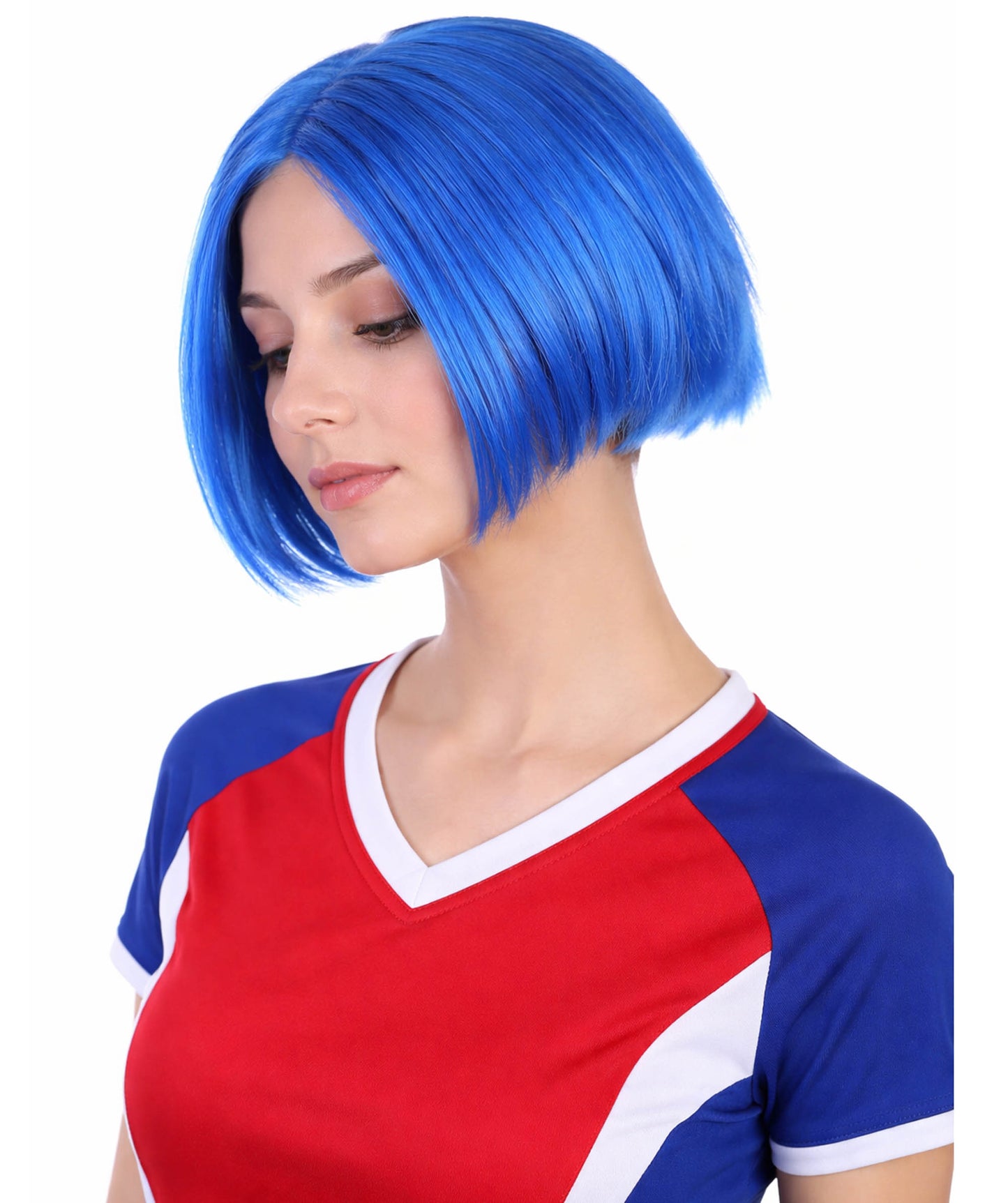 HPO Sad Blue Womens Wig | Party Halloween Wig | Premium Breathable Capless Cap