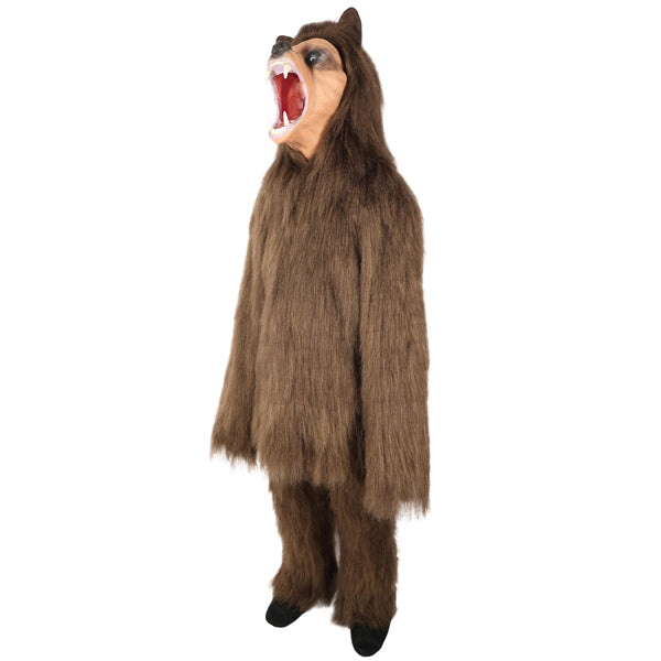 HPO Unisex Fur Animal Multiple Costume, Mask and Bundle – Complete Animal Fur Costume Set for Halloween or Themed Parties – Includes Detailed Fur Animal Outfit and Accessories–Comfortable