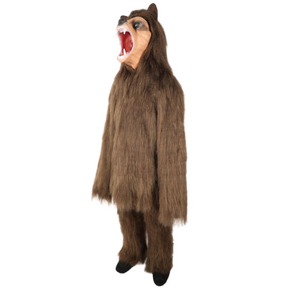 HPO Unisex Fur Animal Multiple Costume, Mask and Bundle – Complete Animal Fur Costume Set for Halloween or Themed Parties – Includes Detailed Fur Animal Outfit and Accessories–Comfortable