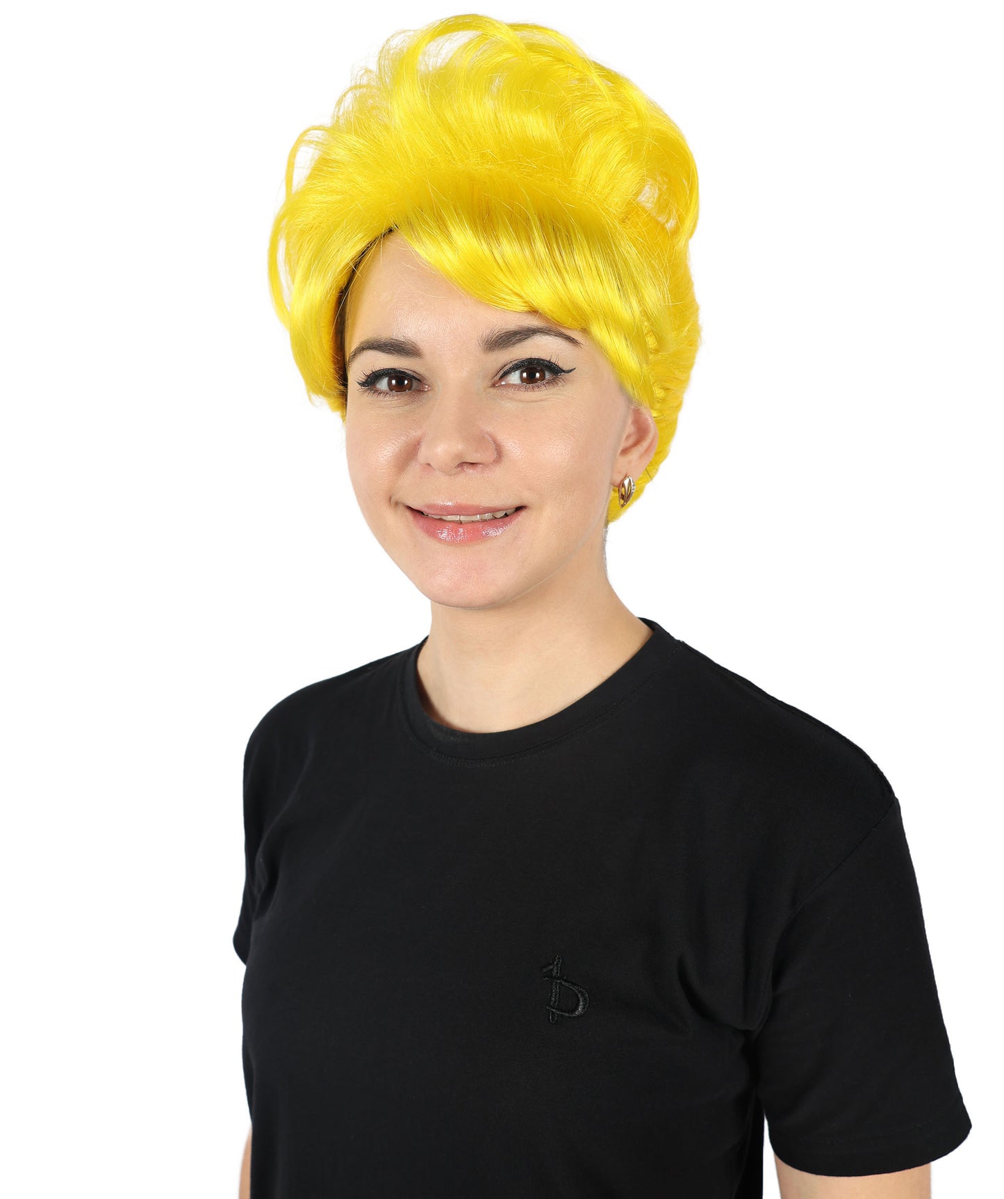 HPO Women's Bun Style 50s Housewife Multiple Wig | Halloween and Cosplay Wig | Flame-retardant Synthetic Fiber