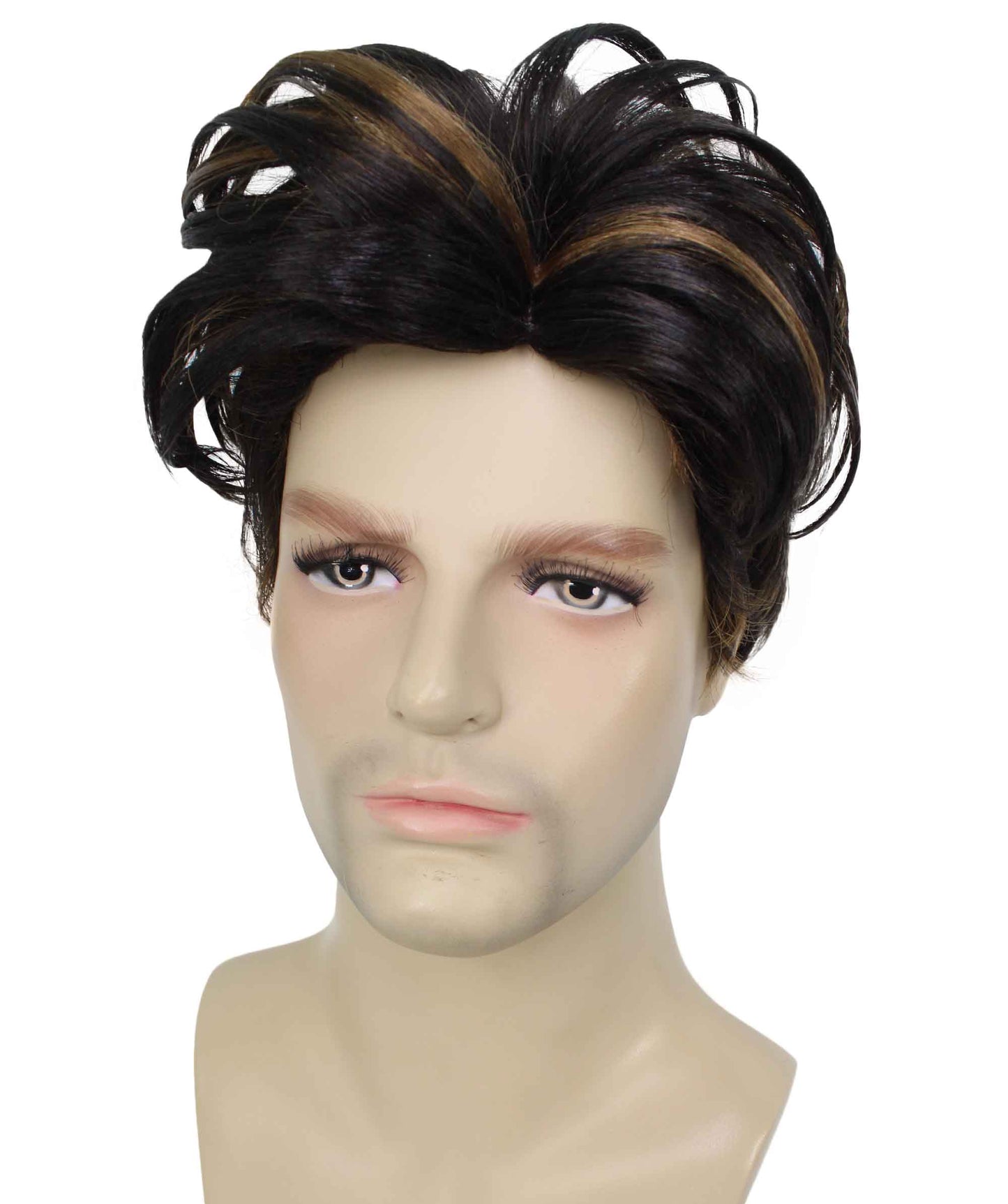 90's Rave Guy | Men's Short Gelled Middle Part | Halloween Wig | Multiple colors | Flame-Retardant Synthetic Fiber