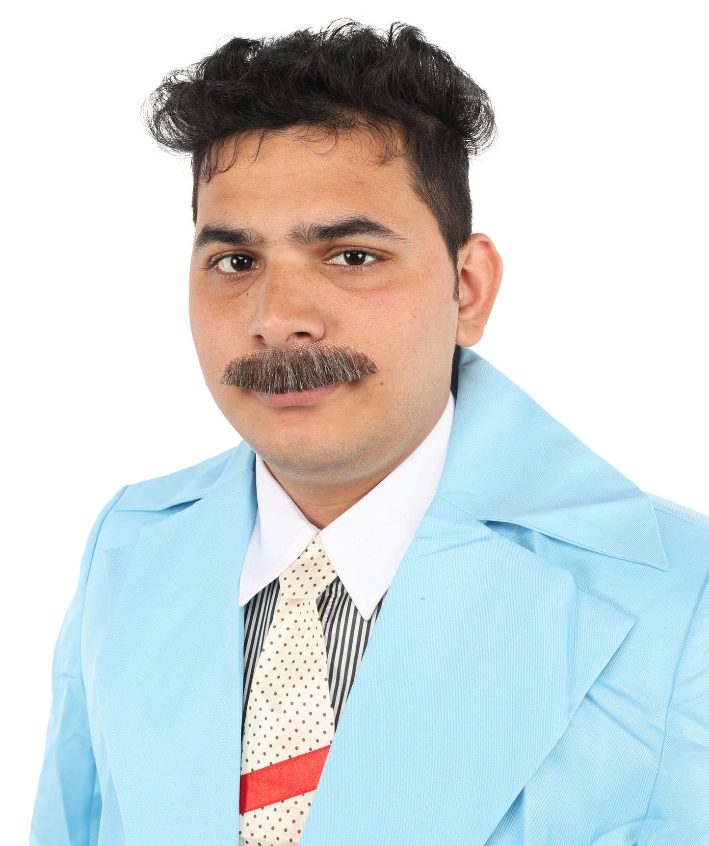 Men's Human Hair Moustache | Facial Hair Multiple Colours Option | HPO