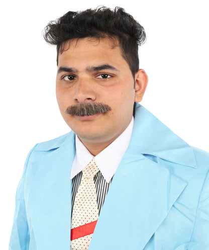 Men's Human Hair Moustache | Facial Hair Multiple Colours Option | HPO