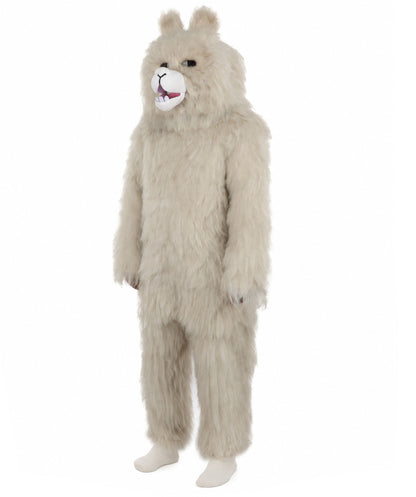 HPO Men’s Grey Animal Costume Bundle & Mask Set | Fluffy Creature Outfit & Hair for Cosplay & Roleplay | Plush Character  Costumes for Parties, Photo Shoots & Themed Events
