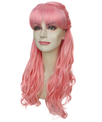 HPO Women's Curly Long Length Trendy Keepsake Multiple Color Options Wig