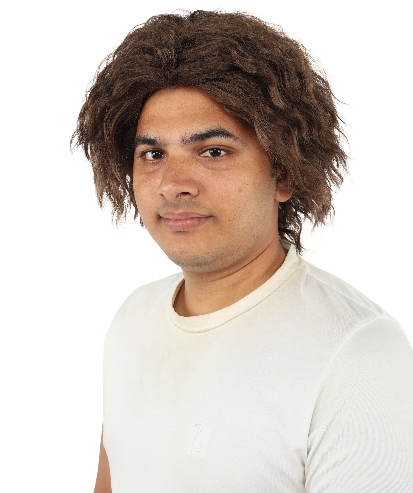 HPO Adult Men's Messy Wavy Shag Wig | Multiple Color Options | Create of synthetic fiber, relaxed tousled volume, breathable base | Party, Halloween, theater, drag, performance, costume events