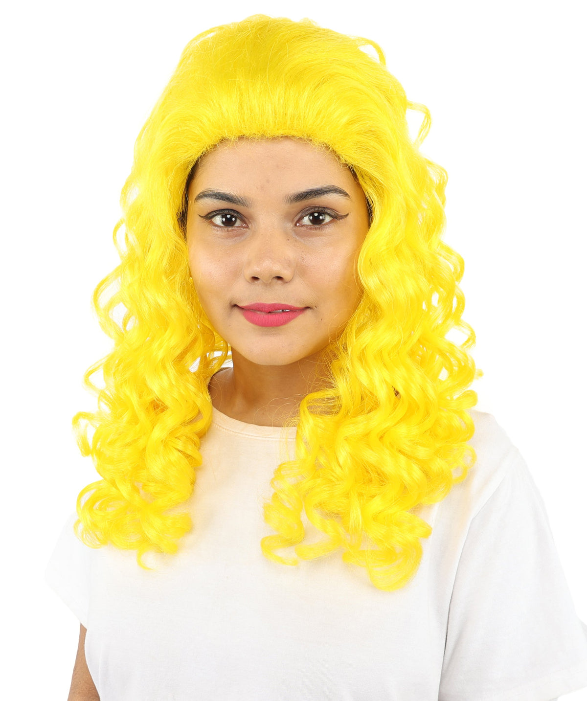 HPO Adult Women’s 16-Inch Medium Wig with Soft Curls | Multiple Color Options | Ideal for Cosplay, and Themed Events | Elegant, Versatile Hairpiece for Various Looks